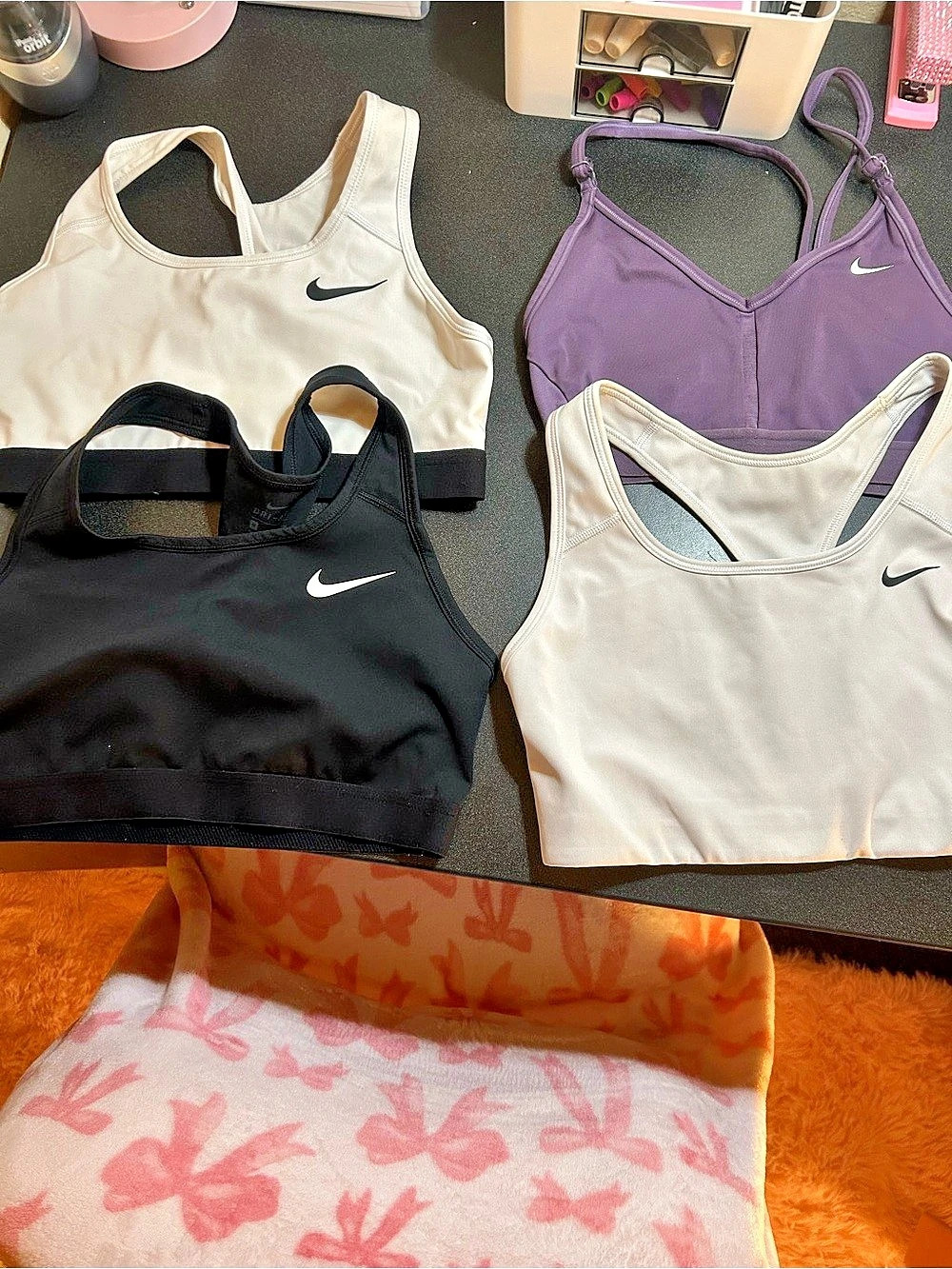 Nike Nike Swoosh Medium Support Sports Bra Bundle Black & White Like New